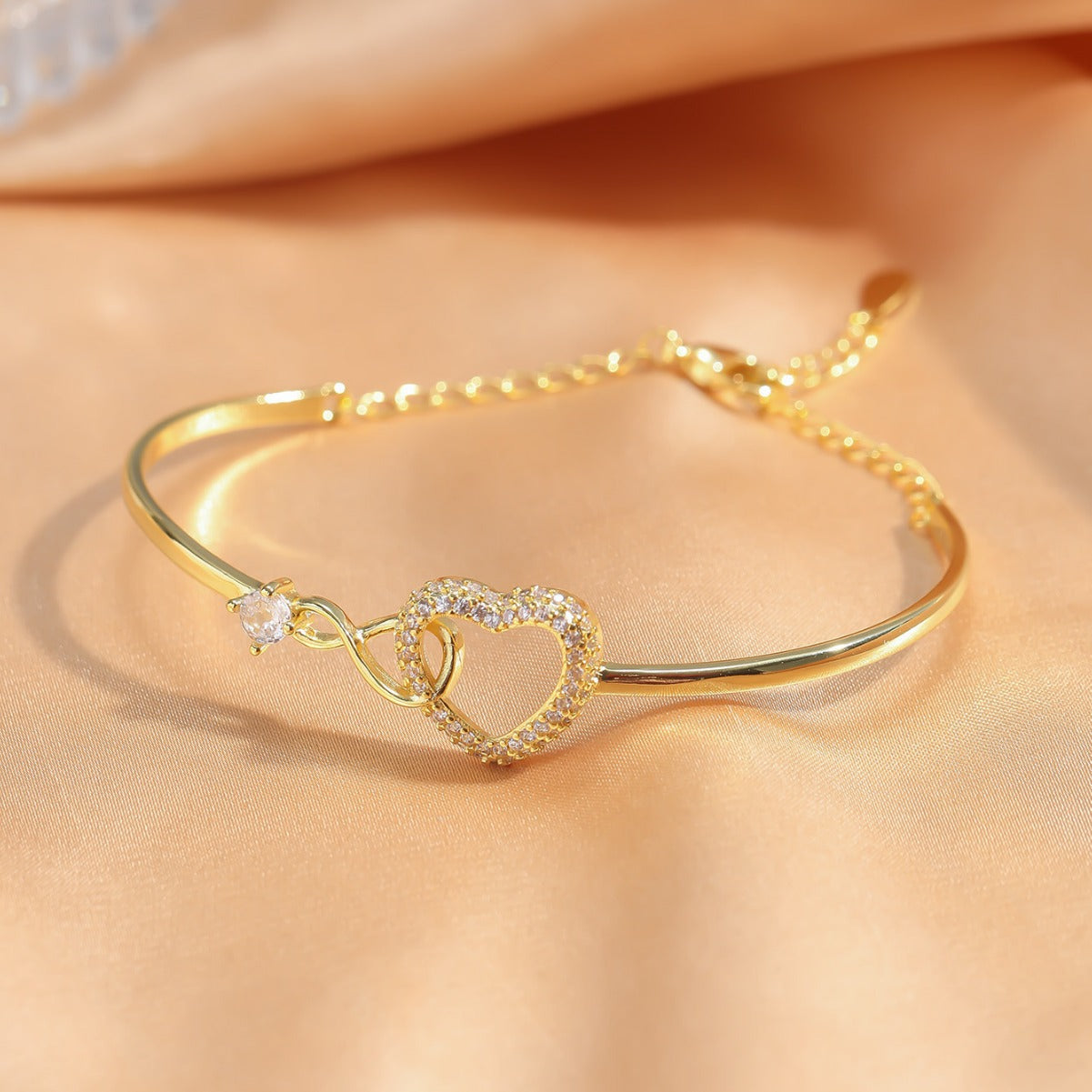 Heart Chain Hollow Bracelet